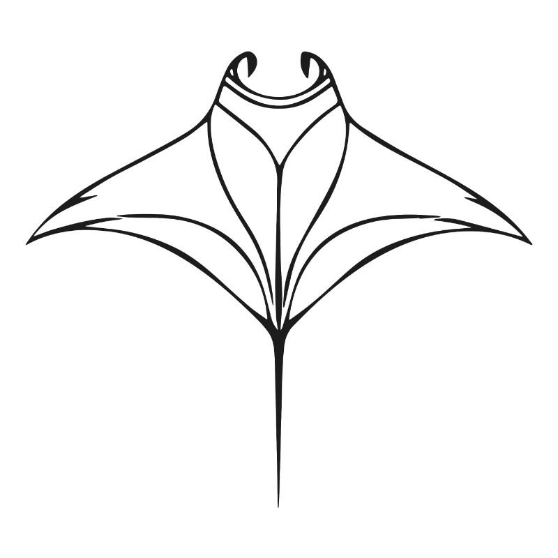 Mantarochen im eleganten Flug