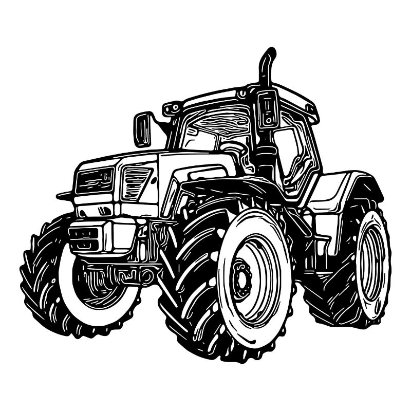 Großer Acker Traktor Landwirt Traum Auto