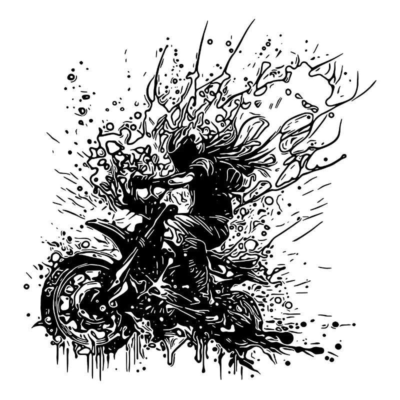 Bikerin Splash Style Geländefahrt