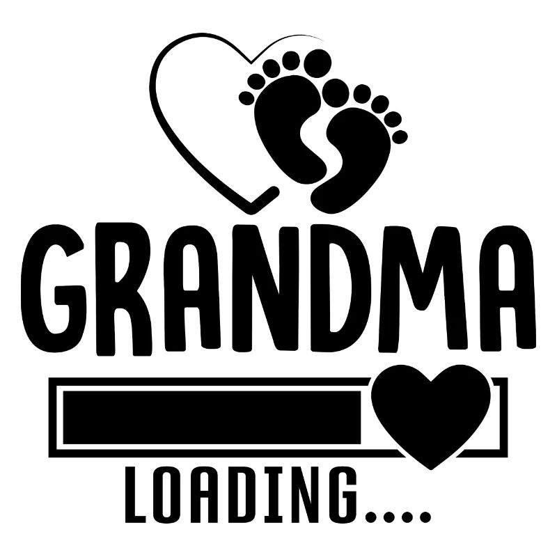 Werdende Oma, Oma loading, Herz
