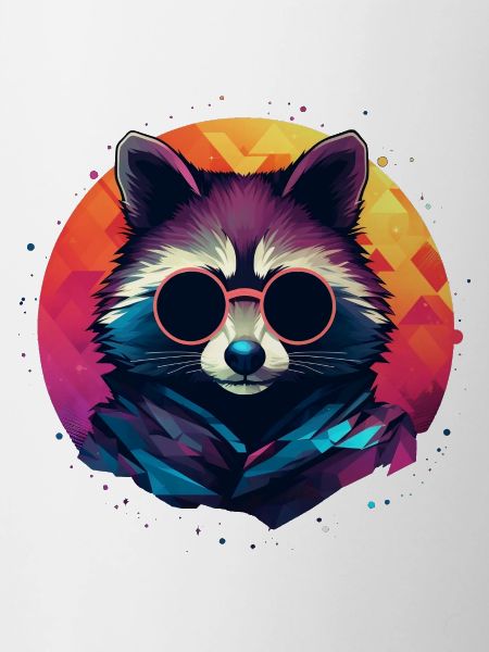 Synthwave Raccoon