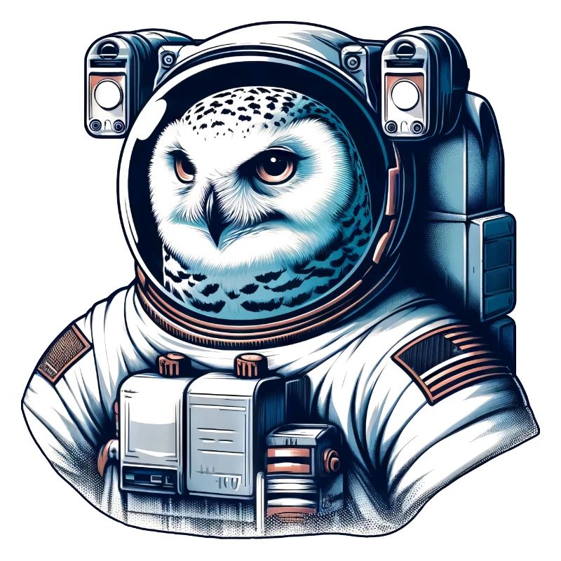 Schneeeule im Weltraum: Astronauten-Mission