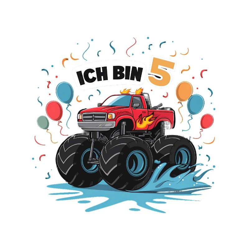 Monster Truck - Ich bin 5 - Einzigartiges Geschenk