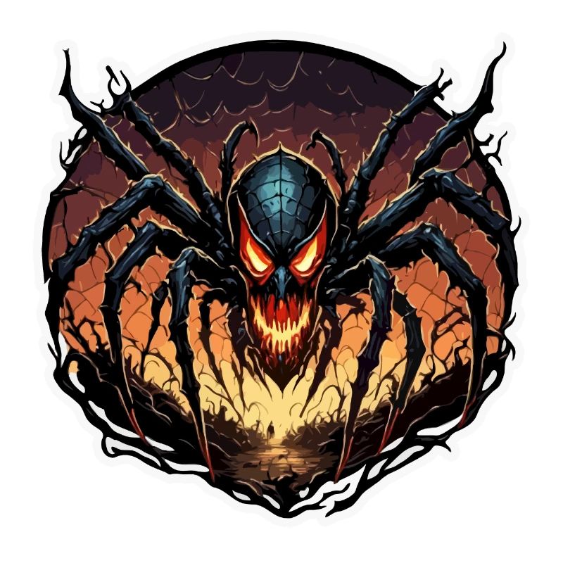 Spinne / Netz / Haustier / Kriechtier / Achtbeiner