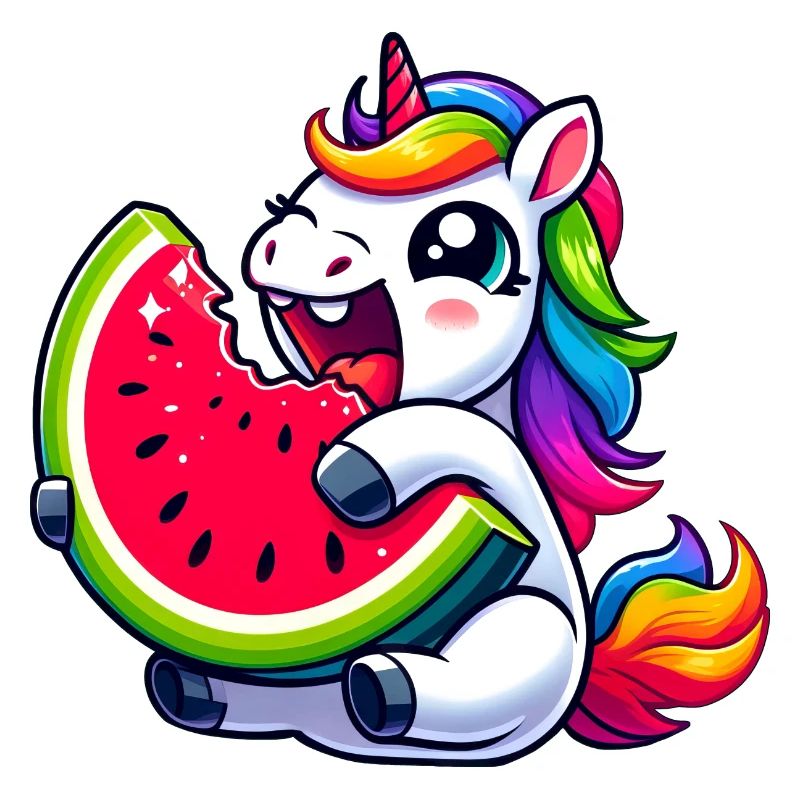 Licorne Pastèque Design d’été