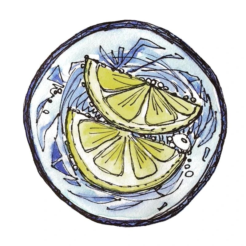Lemon Hand Drawing