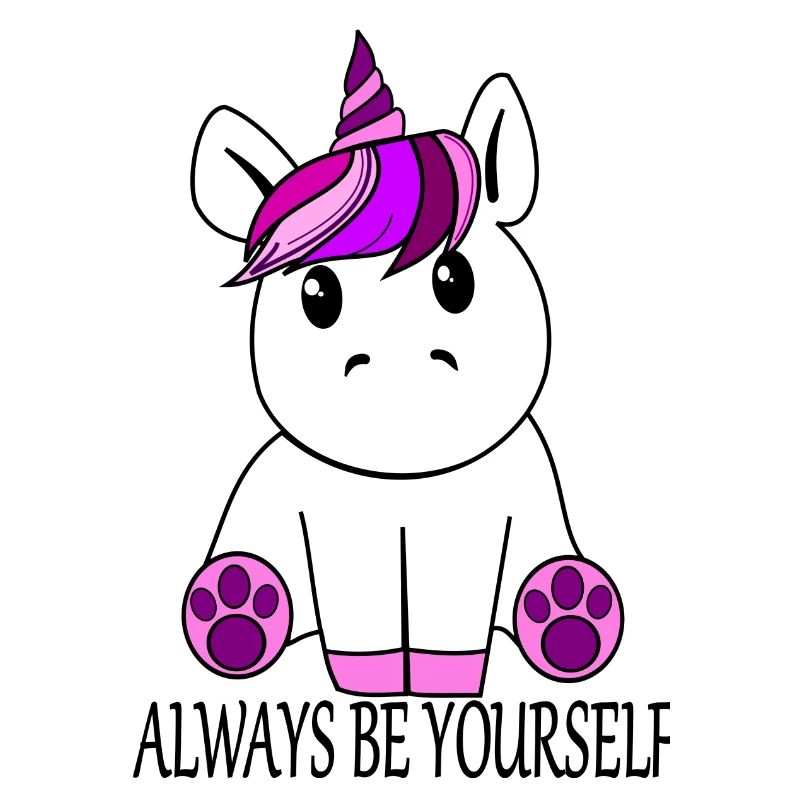 Einhorn "Always be yourself"