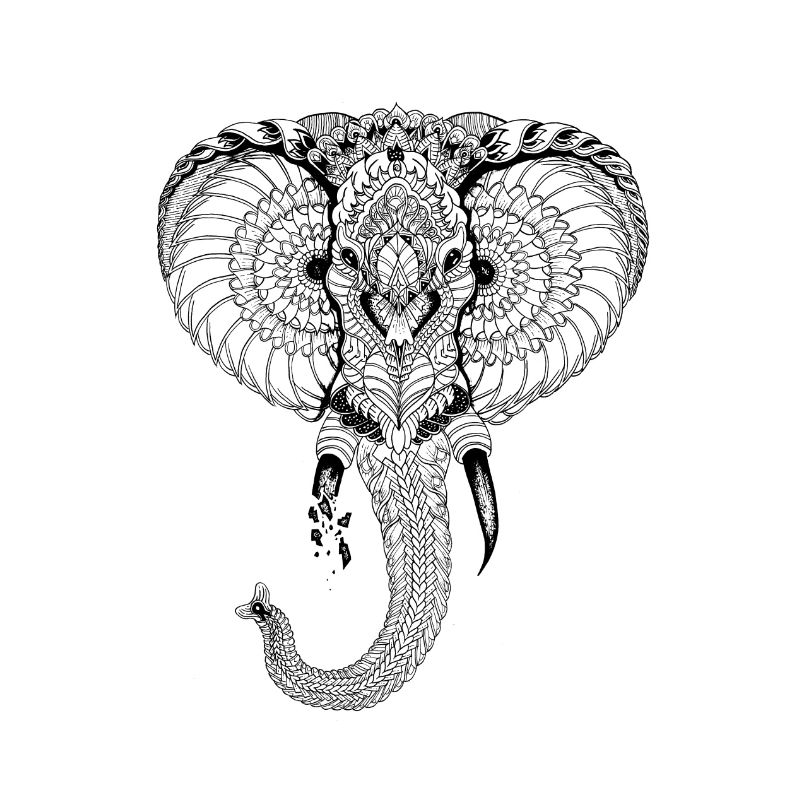 Elefant stilisiert