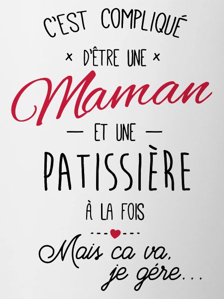 maman et patissière