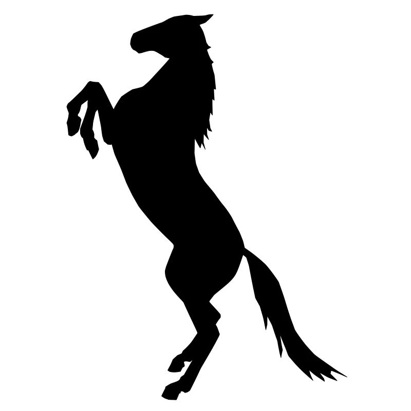 steigendes Pferd