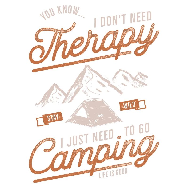Camping Therapy Caravan Holiday Camping Gift
