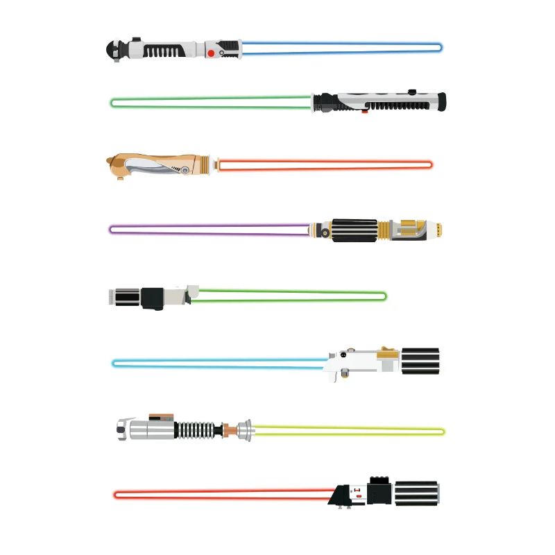 Lichtschwerter horizontal