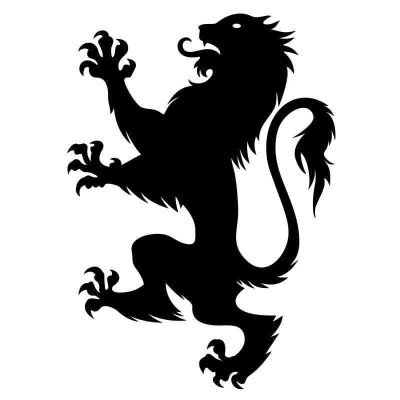Noir lion de