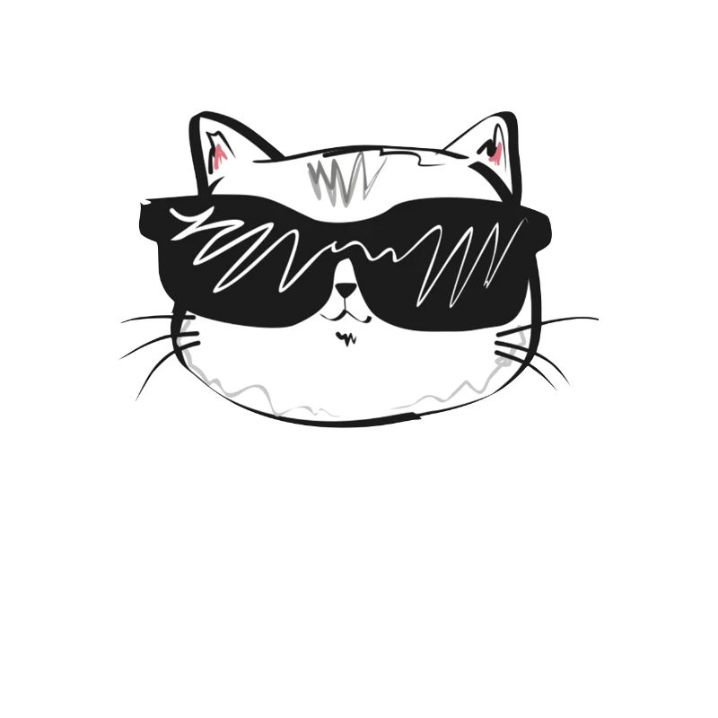 Coole Katze Sonnenbrille | Geschenk Idee