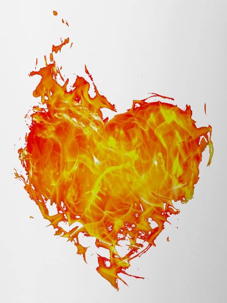 Flammendes Herz