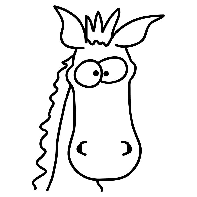Funny Comic Horse