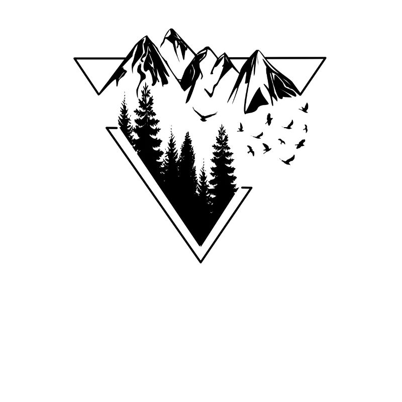 Nature triangle montagnes forestières type1