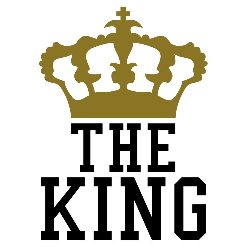 La conception de la couronne du roi textlogo refro