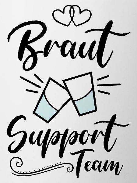 braut support team kurze