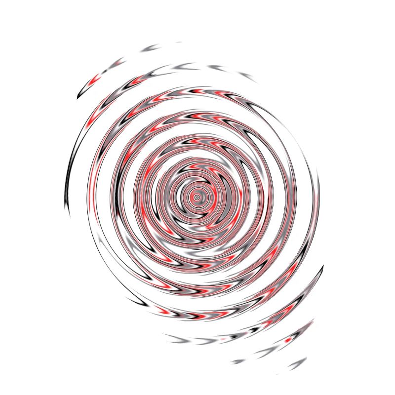 Vagues rouges noires