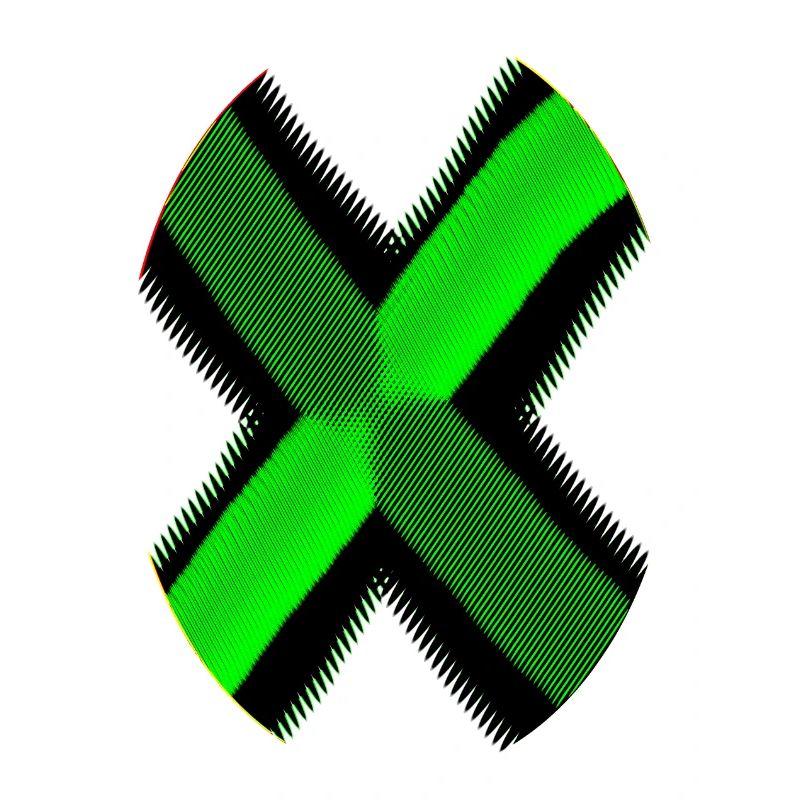 Neon Black X