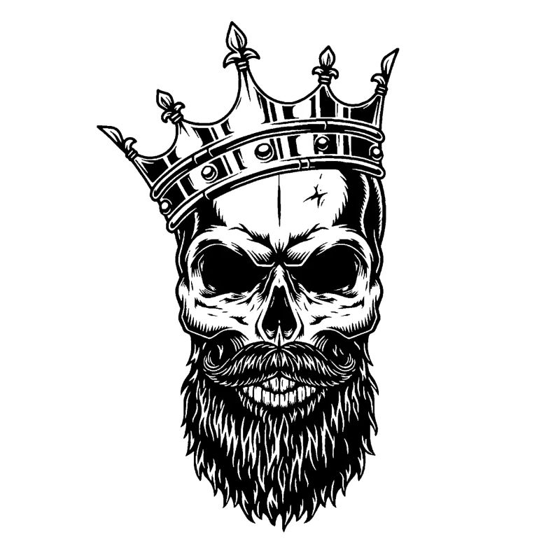 Skull skull with crown