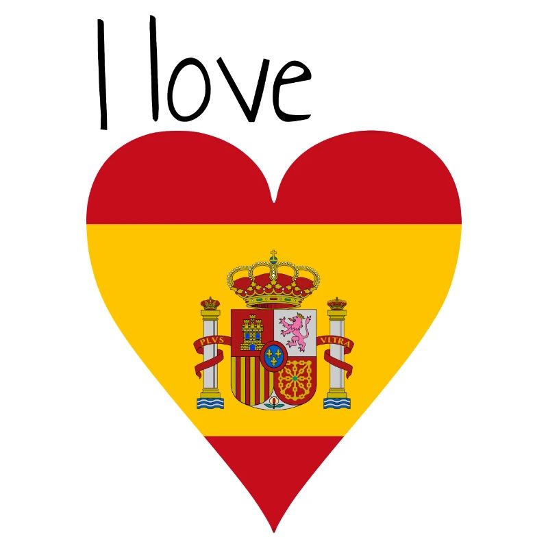 Ich liebe Spanien. Geschenkidee, spanische Flagge