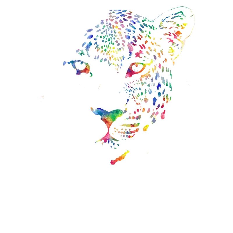 Léopard multicolore