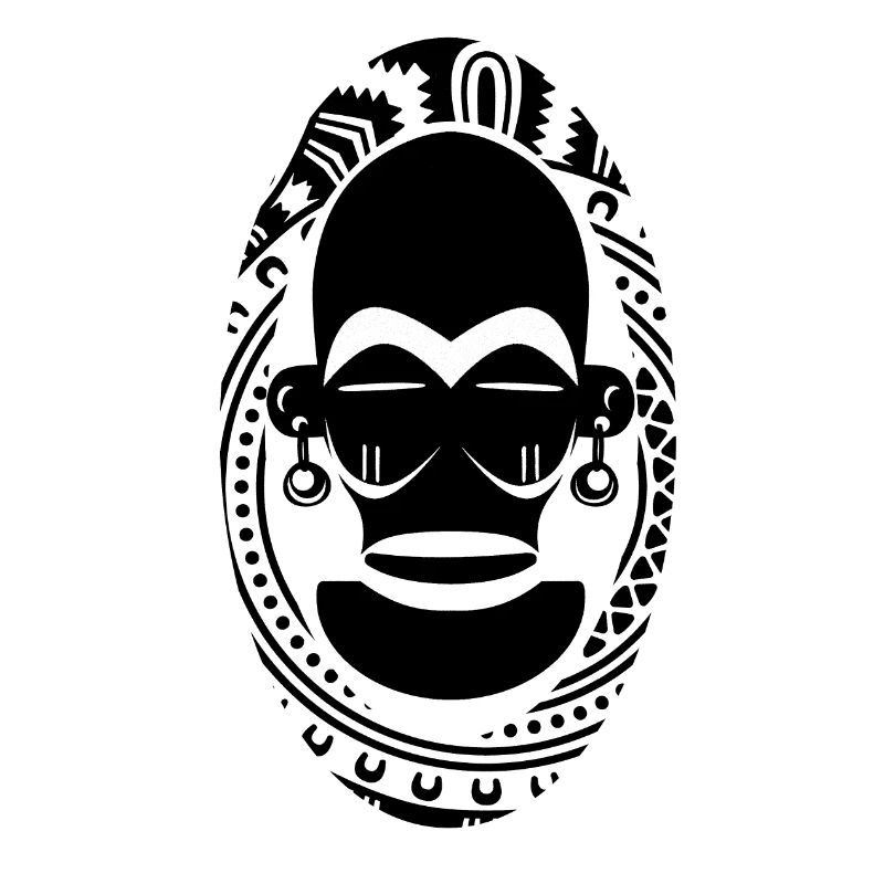 Black african mask