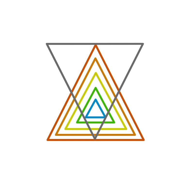 triangle coloré
