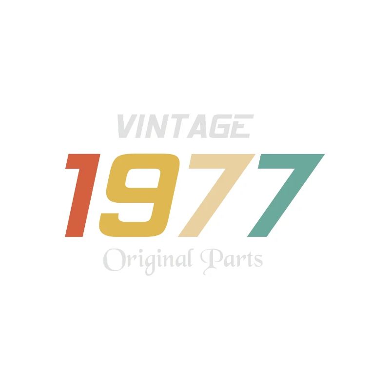 Vintage 1977 Originalteile Tee Geburtstagsgeschenk Retr