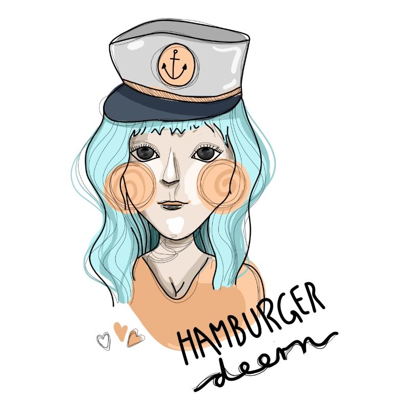 Capitaine Illustration Hamburger Deern