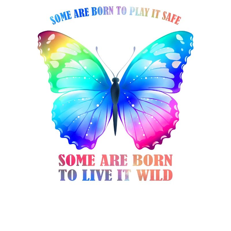 Butterfly Rainbow - Rainbow Butterfly Graphic