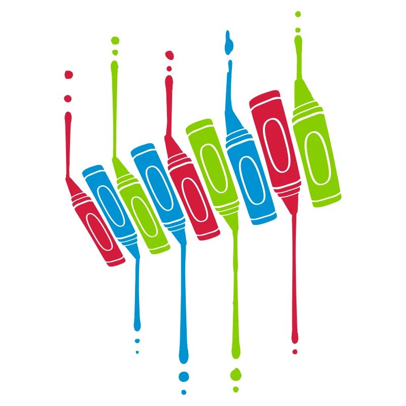 Crayons Gouttes Cool Design