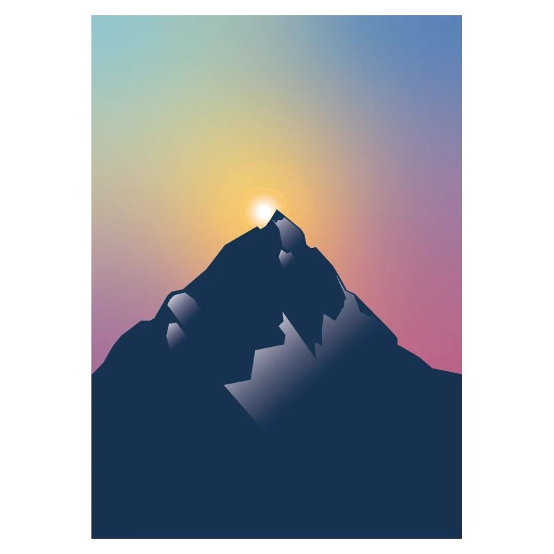 Mountain at sunset