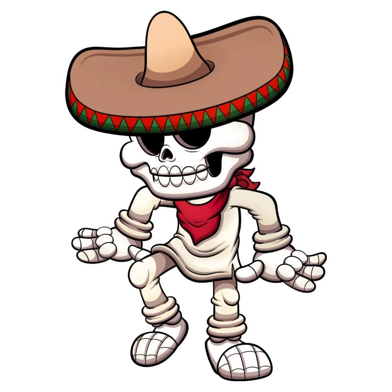 Dancing Mexican Skeleton
