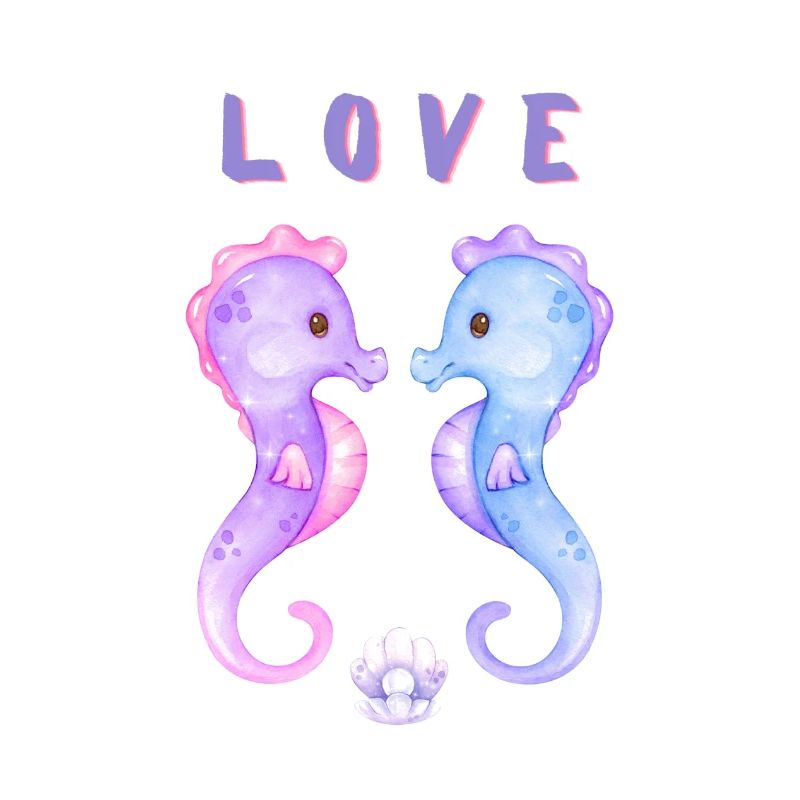 L O V E Seepferdchen