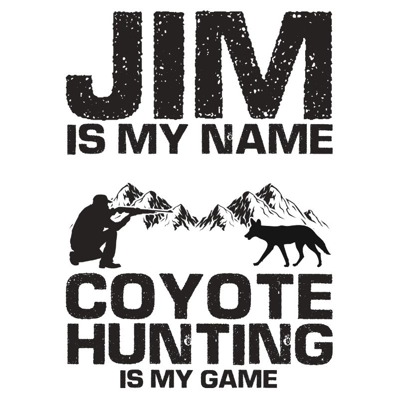 Conception de chasseur de coyote pour la chasse au coyote