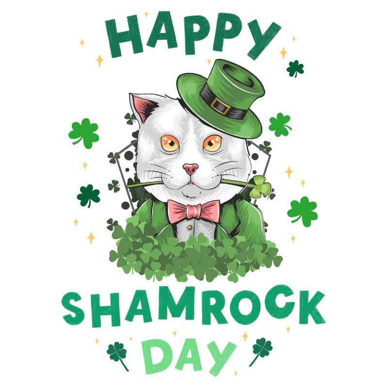 Bonne journée de trèfle. La Saint-Patrick!