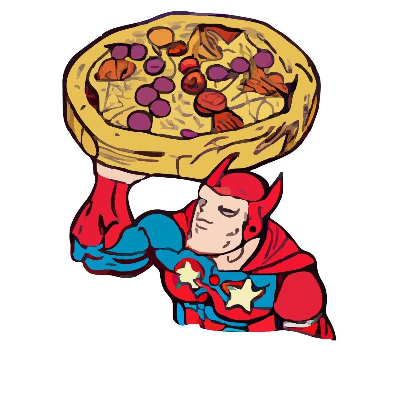 In der Pizza krusten wir