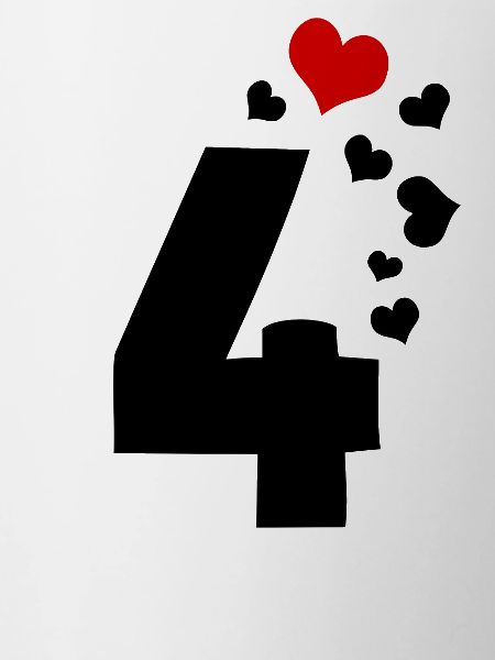 4 hearts 4th birthday