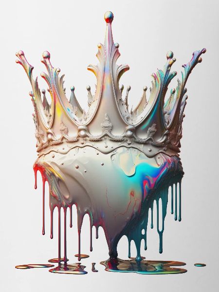 Melting crown white