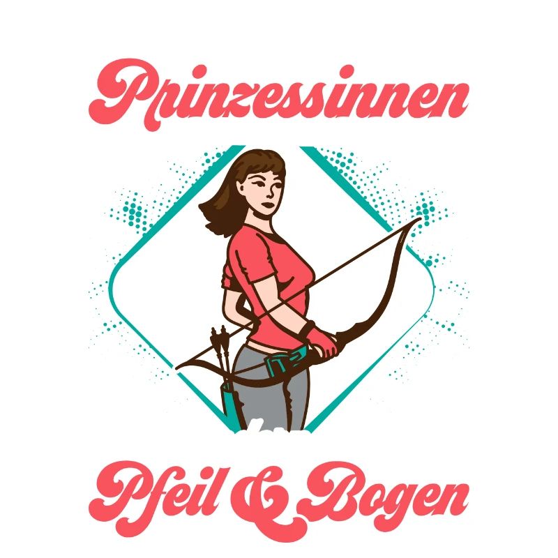Echte Prinzessinen kommen mit Pfeil & Bogen Bogens
