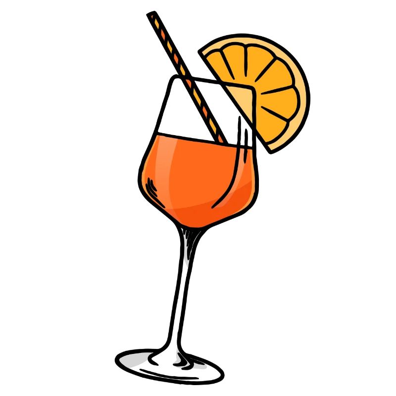 Aperitif Cocktail Aperoli Glas