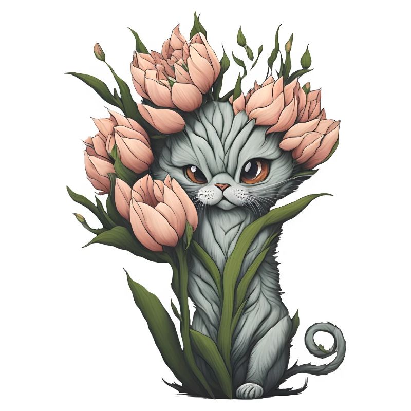 Fleur de chat extraterrestre