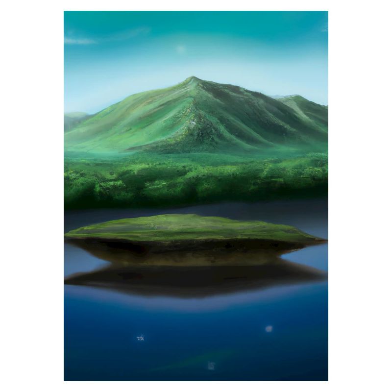 Flying Island Outer Space
