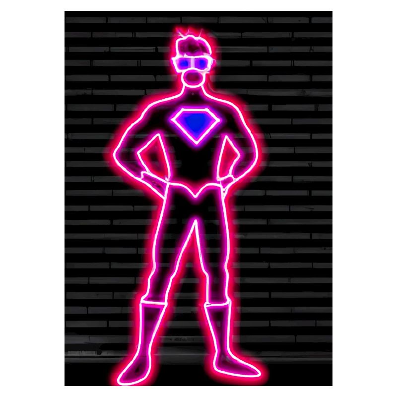 Superhelden Neon
