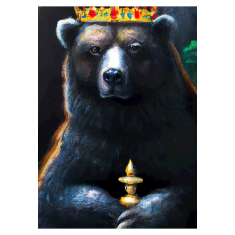 Bär mit Krone