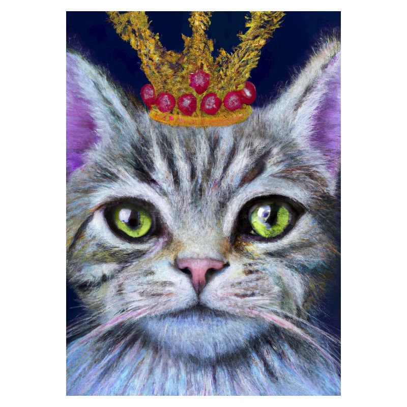 Katze mit Krone