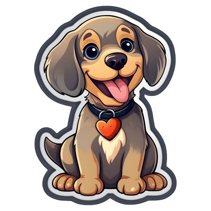 un chien mignon